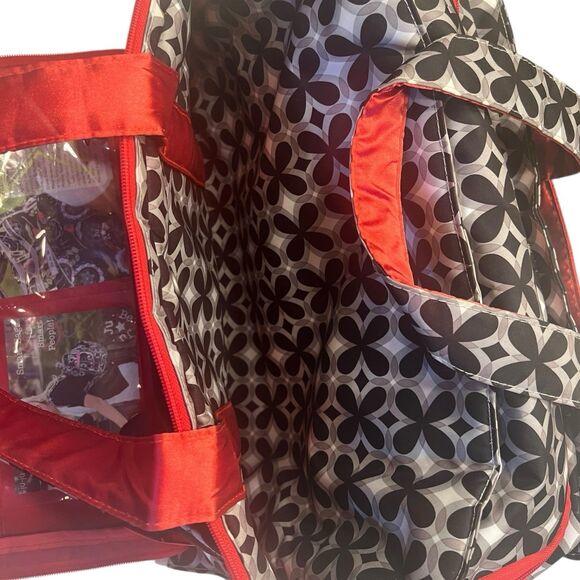 JuJuBe Be Prepared Diaper Bag Crimson Kaleidoscope Rare Floral Large - Picture 11 of 16